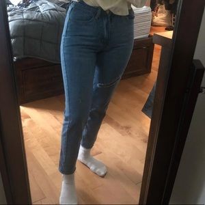 Mom straight jeans